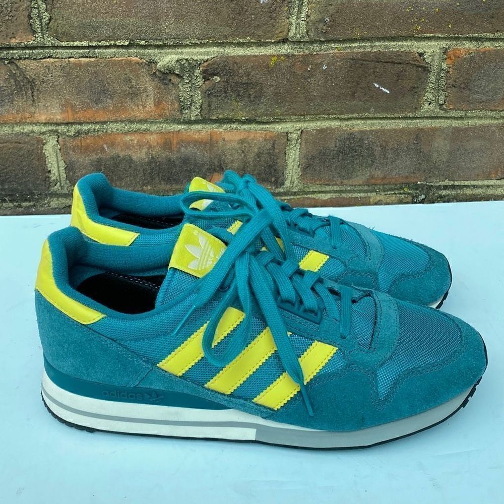 Adidas Green & Yellow Retro Trainer Sneakers Size 7.5 NEW